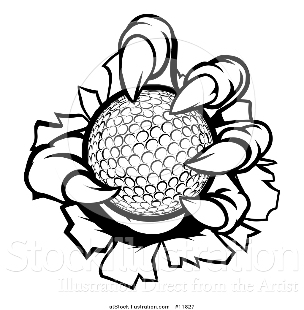 1024x1044 Vector Illustration Of A Black And White Monster Claws Ripping