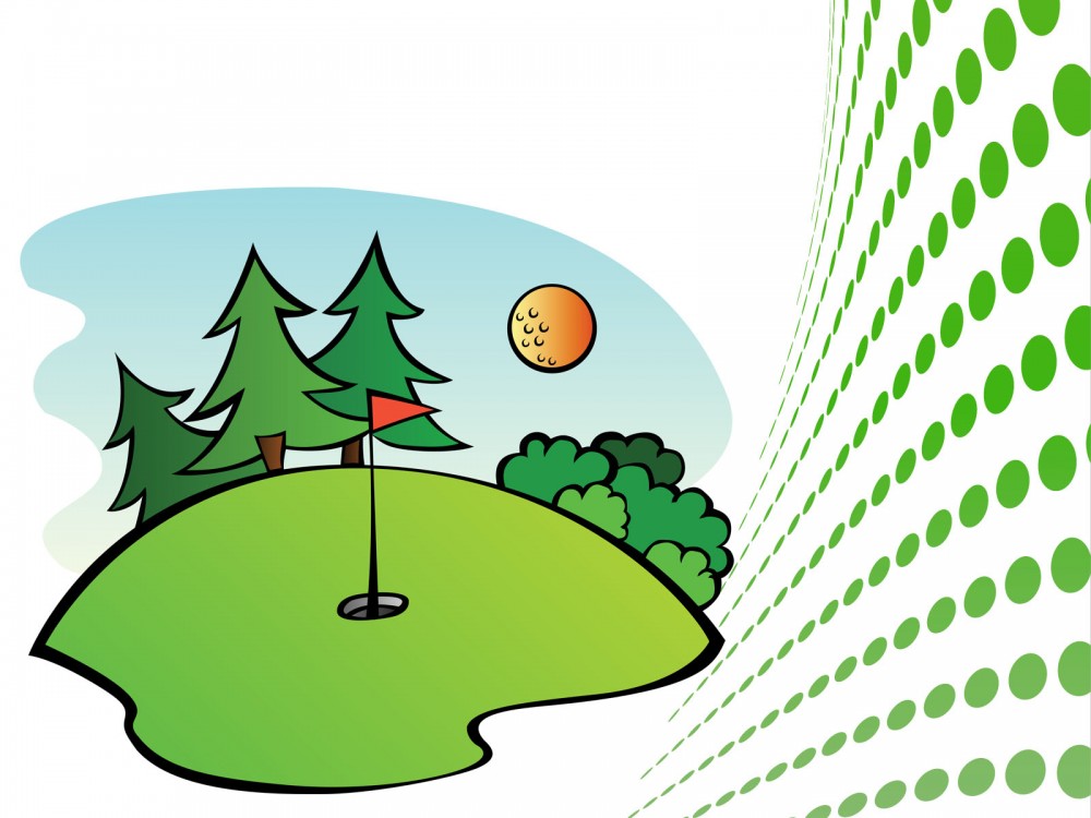 1000x750 Golf Course Clipart Border