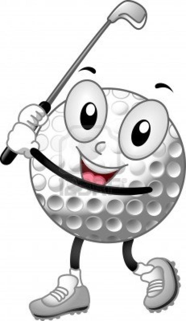 600x1038 Cartoon Golf Ball