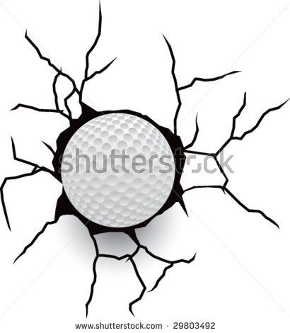 Golf Ball Line Art