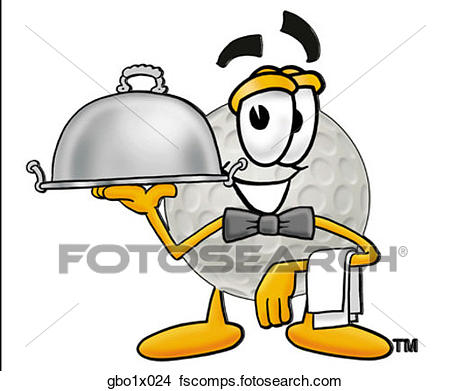 450x391 Clipart Of Golf Ball Serving Food Gbo1x024