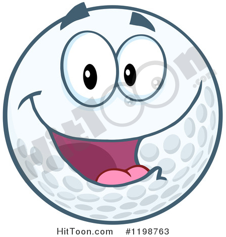 450x470 Golf Ball Mascot Clipart