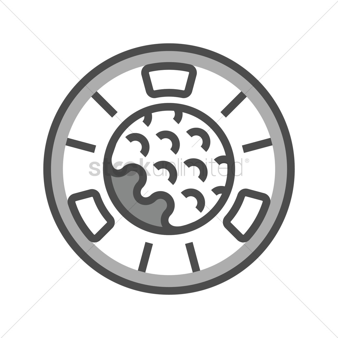 1300x1300 Golf Ball Marker Vector Image