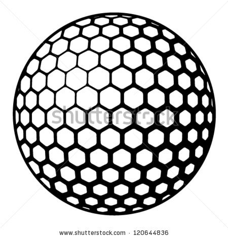 450x470 Vector Golf Ball
