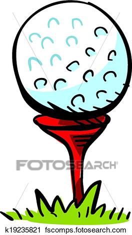 264x470 Clipart Of Golf Ball K19235821