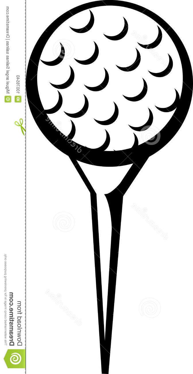 670x1300 Best Free Golf Ball Tee Vector Illustration Image