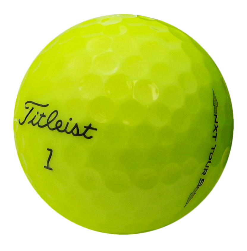 831x843 Titleist Nxt Tour S 2014 Yellow Golf Ball Hero