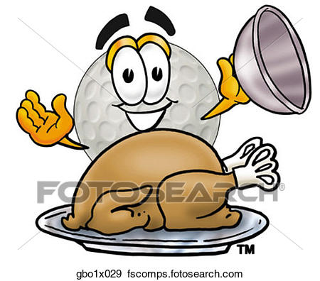 450x396 Clip Art Of Golf Ball With Turkey Gbo1x029