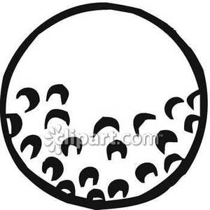300x300 Golf Ball Clipart Black And White