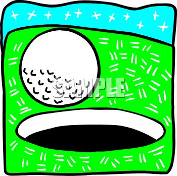 350x349 Royalty Free Clip Art Image Golf Ball Rolling Into The Hole