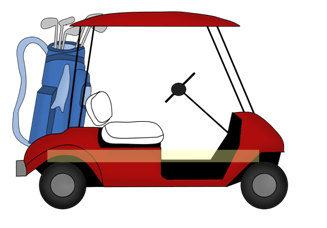 327x228 Funny Golf Cart Clipart