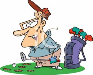 300x243 Cartoon Golfer Clip Art Clipart