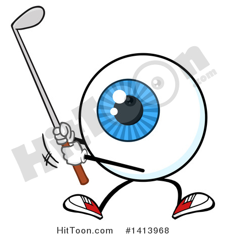 450x470 Eyeball Character Clipart
