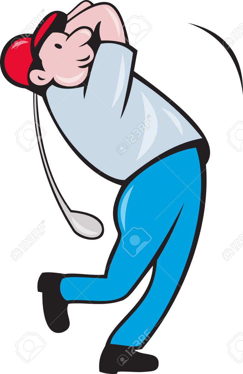844x1300 Cartoon Golfer Collection