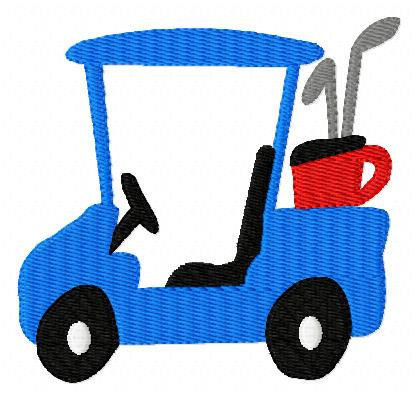 418x400 Golf Cart Machine Embroidery Design By Joyfulstitchesetsy