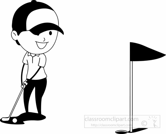 Golf Clipart Black And White | Free download on ClipArtMag