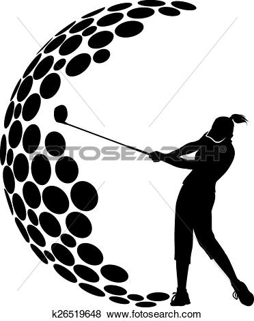372x470 Ladies Golf Clipart