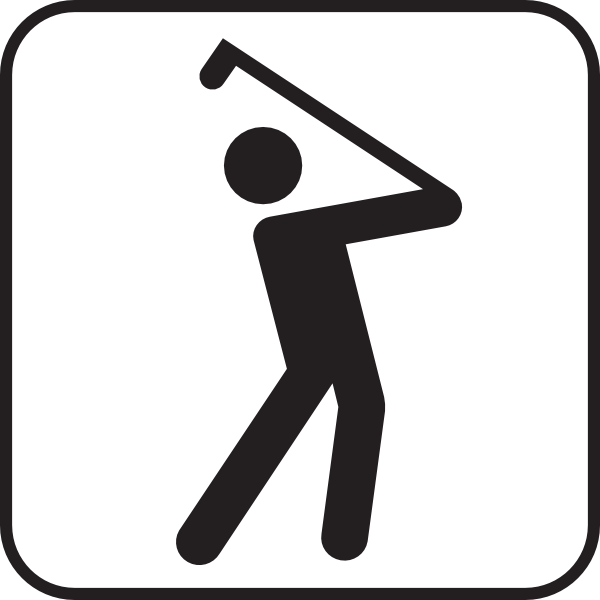 600x600 Golfing Clip Art