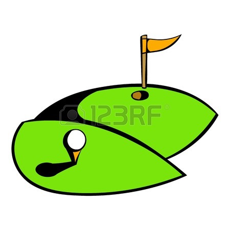 450x450 Golf Clubs In A Pink Bag Icon, Icon Cartoon Royalty Free Cliparts