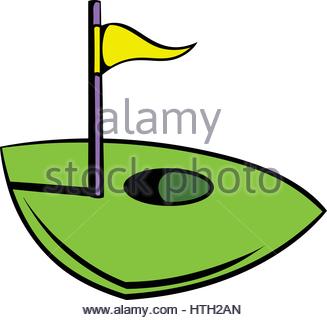 327x320 Golf Course Icon, Icon Cartoon Stock Vector Art Amp Illustration