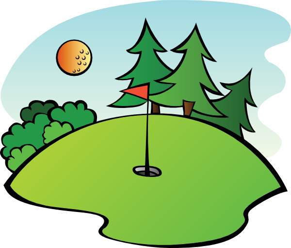 600x510 Golf Course Clipart
