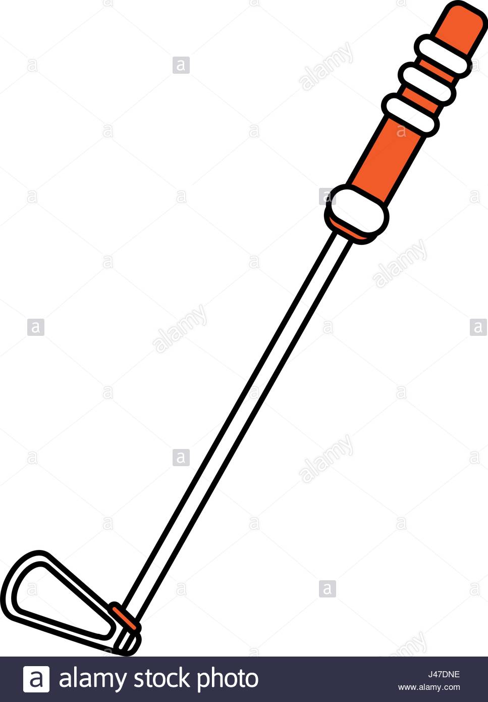 967x1390 Color Silhouette Cartoon Golf Club Icon Stock Vector Art