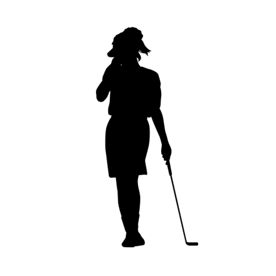 550x550 Golfer Silhouettes (Golf Decals) Golf Golfer Silhouettes
