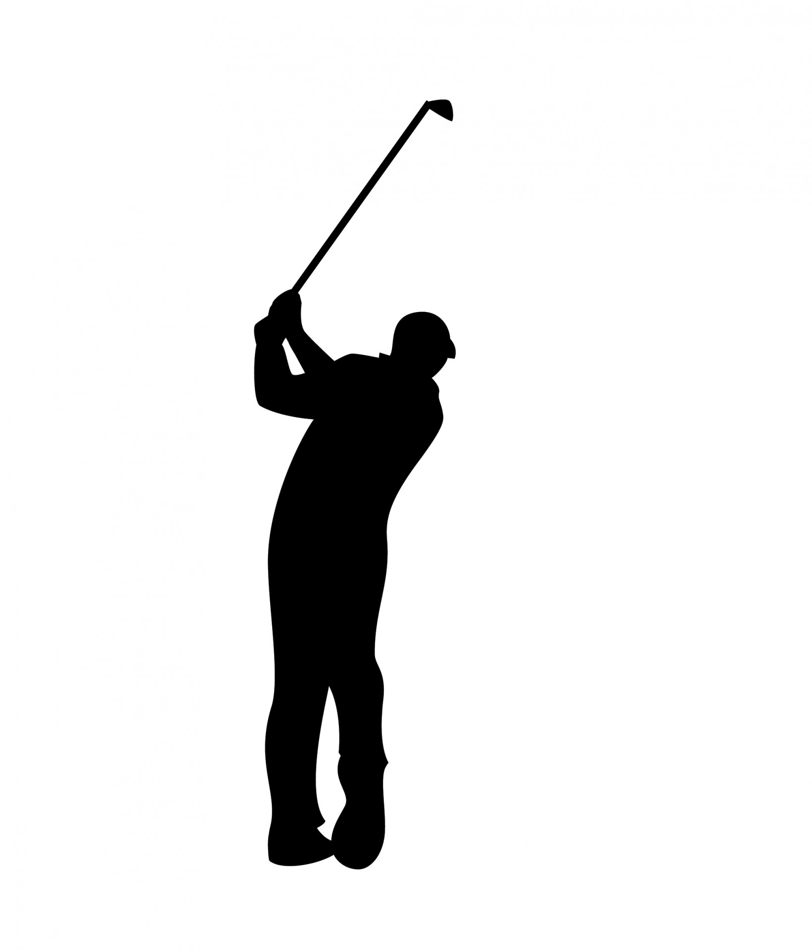 1641x1920 Golfer Black Silhouette Free Stock Photo
