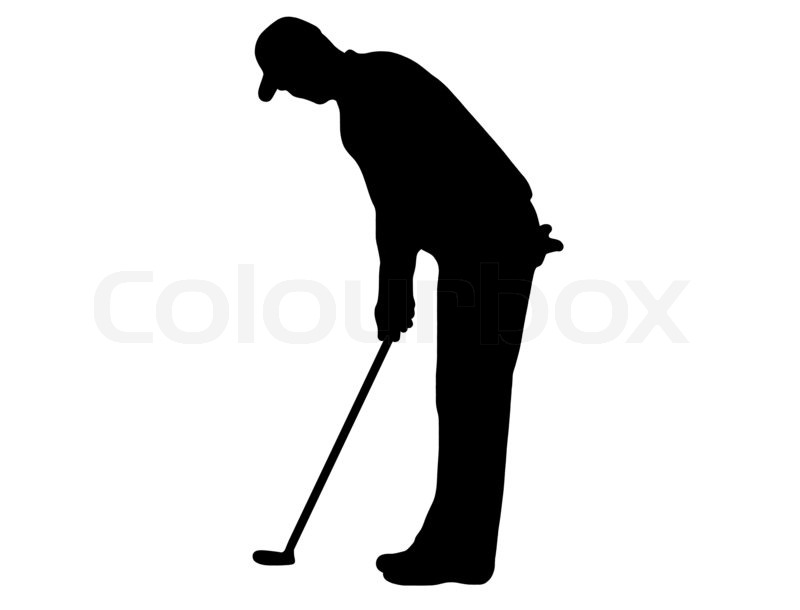 800x610 Golfer Silhouette Stock Photo Colourbox