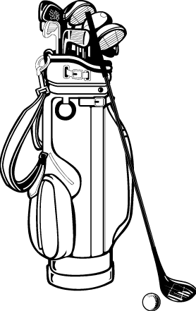 278x441 Golf Bag Clipart 1924200