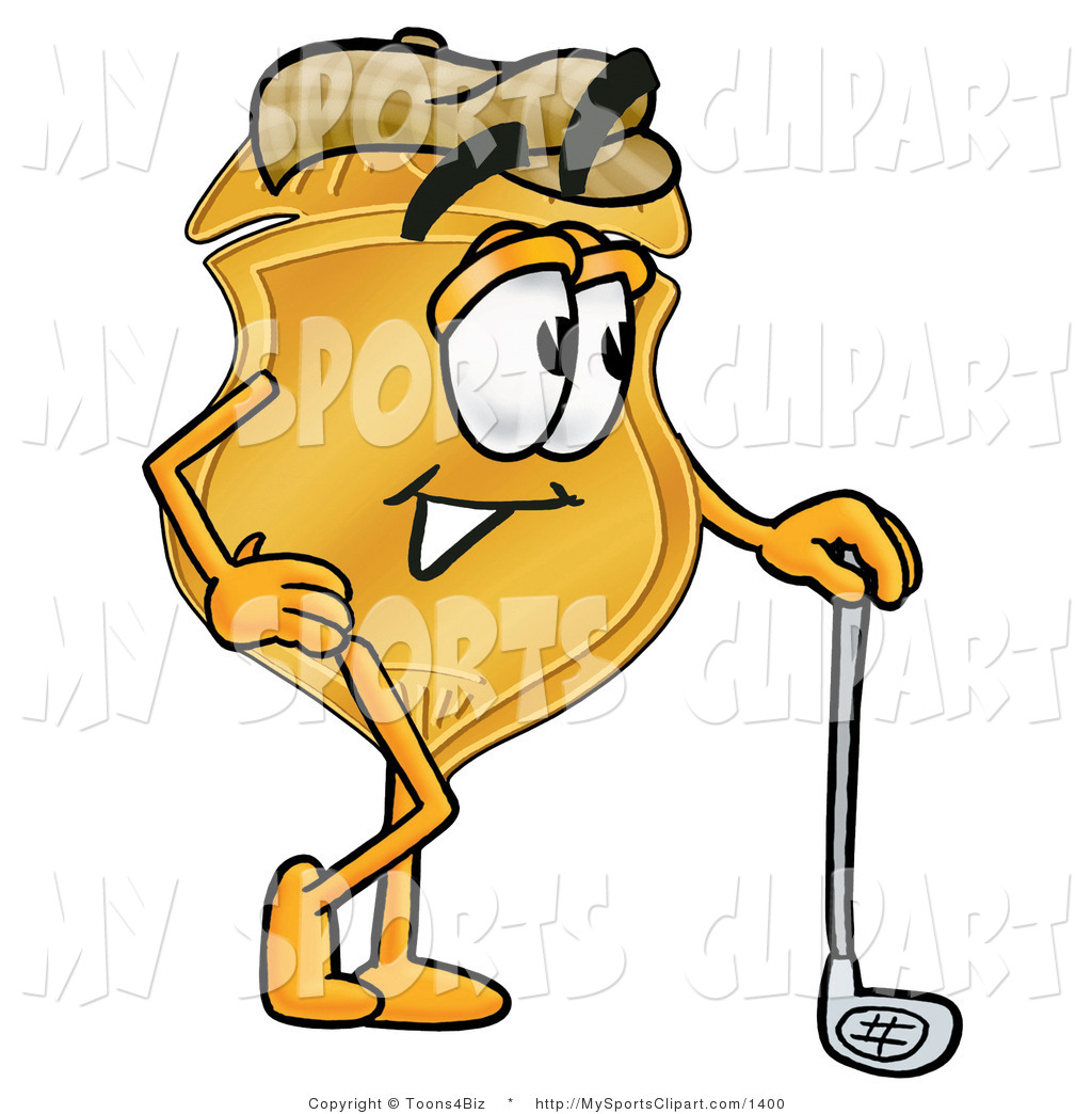 1024x1044 Authority Clipart Sports Clip Art Of A Gold Badge Mascot Cartoon