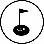 170x170 Golf Clubs Bag Symbol Vector Amp Photo Bigstock