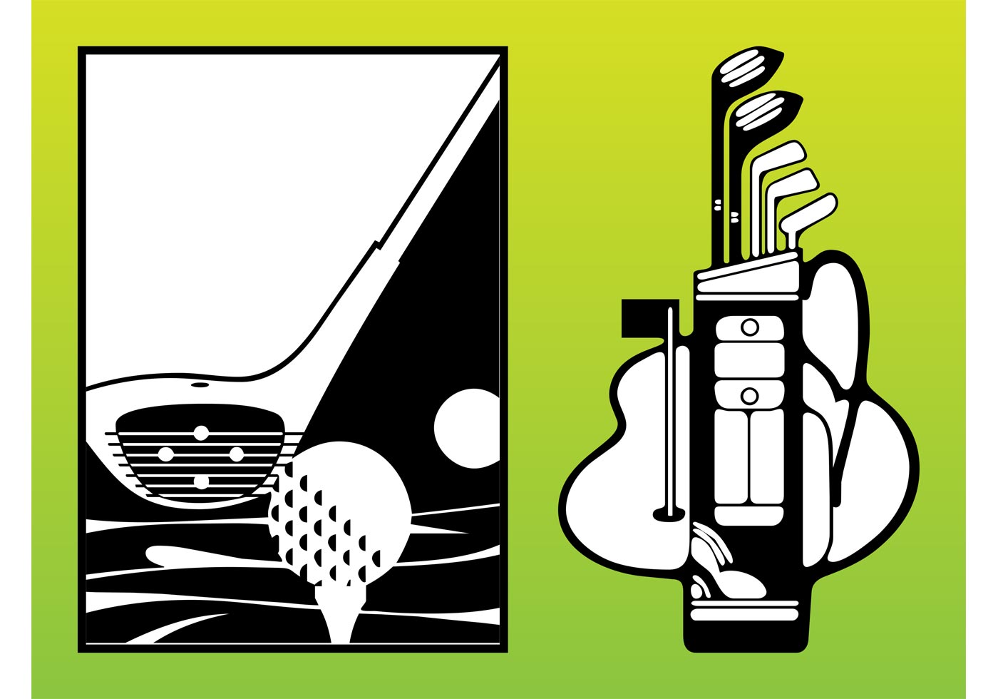 1400x980 Golf Free Vector Art