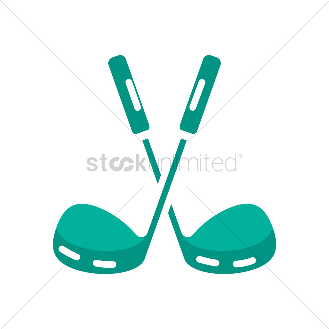 1300x1300 Golf Clubs Vector Image