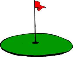 250x196 Golf Hole Flag Clipart