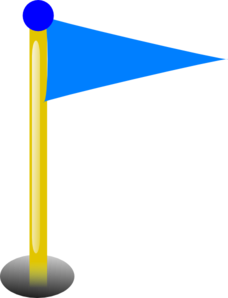 228x298 Blue Flag Clip Art