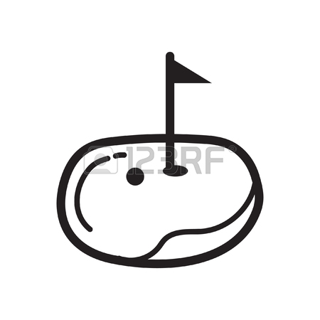 450x450 Golf Ball Near Flag Stick Royalty Free Cliparts, Vectors,