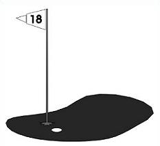 233x213 Golf Course Flag Clip Art