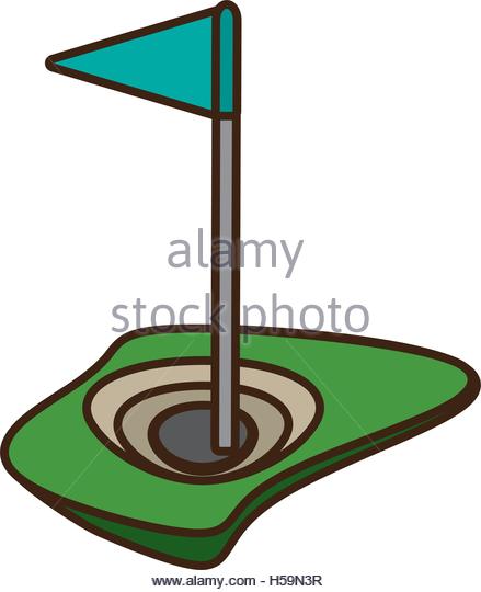 439x540 Golf Flag Flat Web Design Stock Photos Amp Golf Flag Flat Web Design