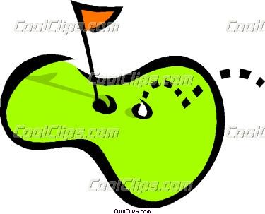 375x303 Putting Green Clipart