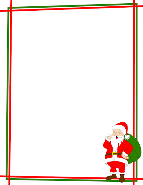 470x608 Free Clipart Christmas Page Borders