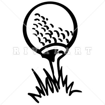361x361 Golf Ball Clipart Tee Drawing