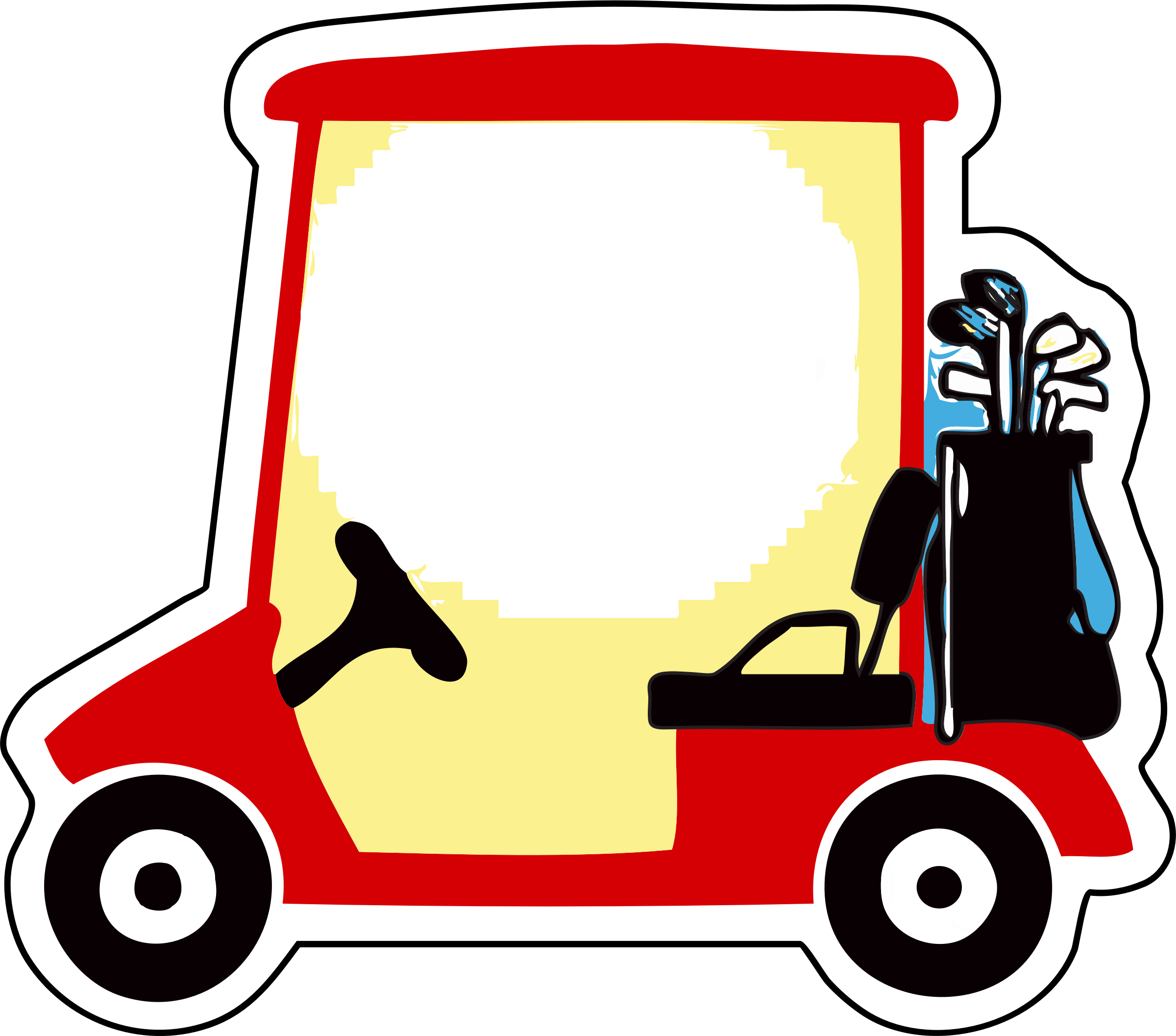 2400x2115 Clipart Golf Cart