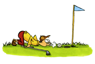 400x270 Cartoon Golfer Clipart