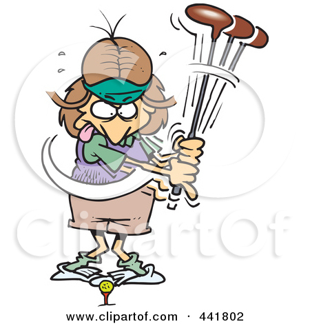 450x470 Funny Ladies Golf Clip Art