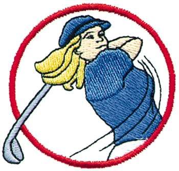 350x334 Vintage Lady Golfer Clip Art Cliparts