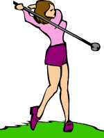 150x200 Free Women Golf Clipart