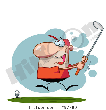 450x470 Golfing Clipart