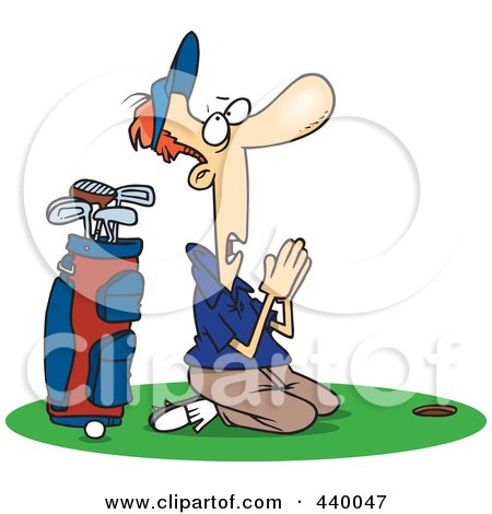 450x470 Royalty Free Vector Clip Art Illustration Of A Cartoon Golfer