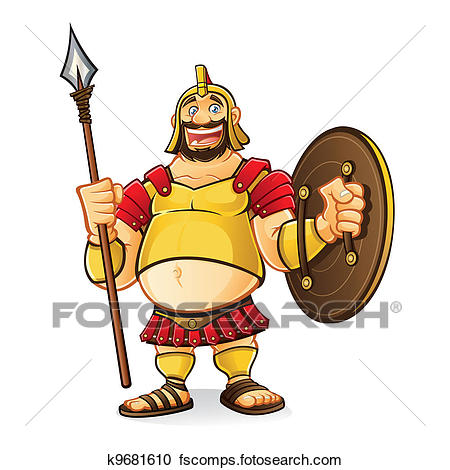 450x470 Clipart Of Fat Goliath K9681610